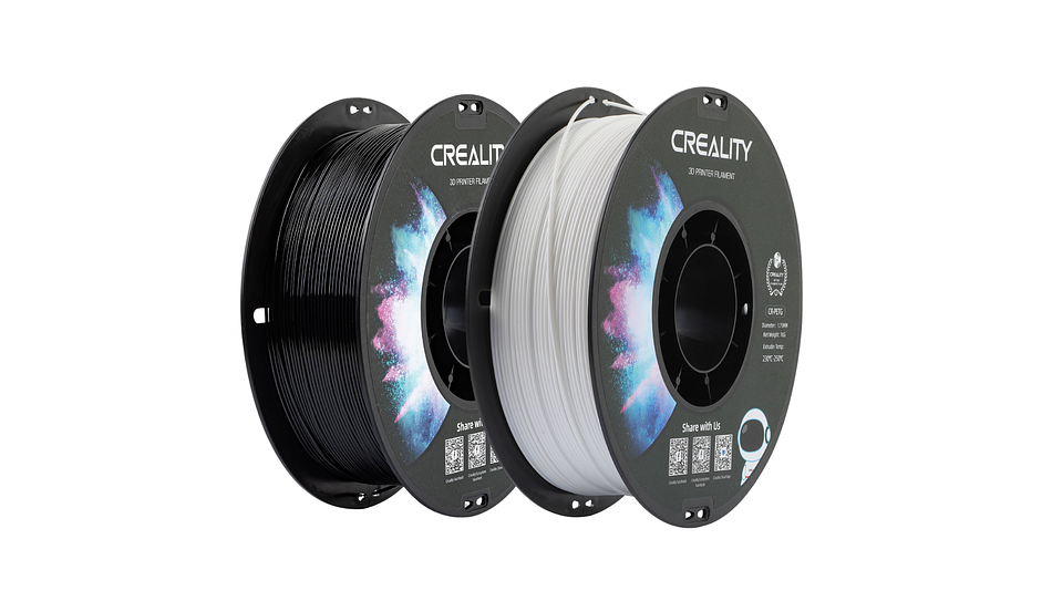 Filamento Pack PETG Negro + Blanco 1kg Creality Pack Listo | Filamentos 1