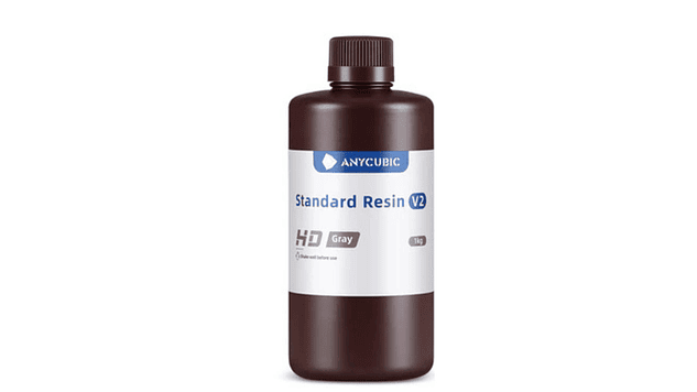 Resina V2 Estándar Gris para Impresoras 3D 1000g Anycubic | Resinas 2