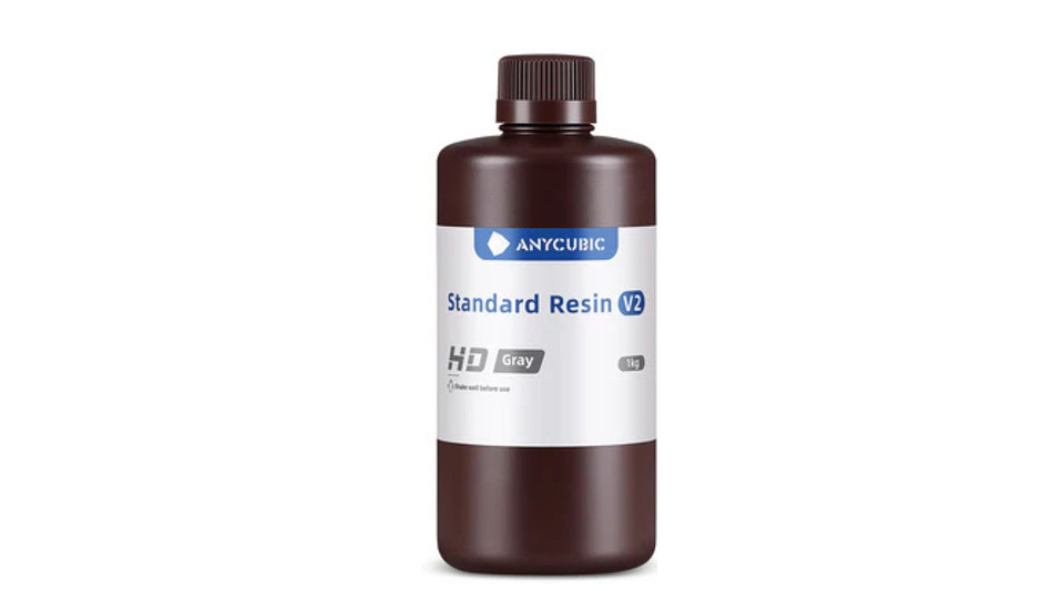 Resina V2 Estándar Gris para Impresoras 3D 1000g Anycubic | Resinas 2