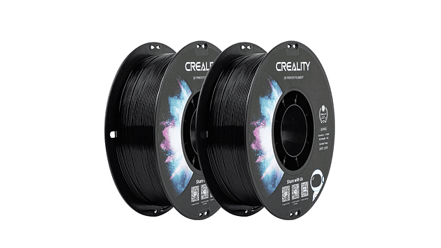 Filamento Pack x 2 PETG Negro 1kg Creality Pack Listo | Filamentos 1