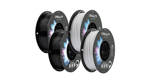 Pack Filamentos PETG 2 Negros y 2 Blancos 1kg Creality Pack Listo | Filamentos