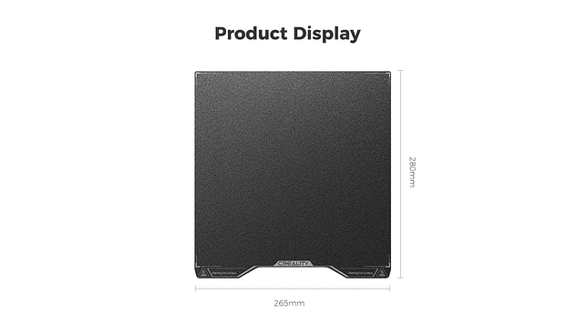 Pei Texturizado Negro por Ambos Lados para Hi y Hi Combo Creality | Repuestos 3D 3