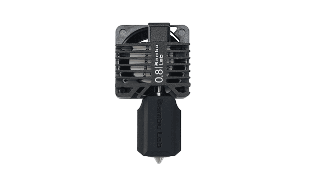 Hotend Completo X1 Carbón con Boquilla 0.8mm de Acero Endurecido FAH003 Bambu Lab | Repuestos 3D 1