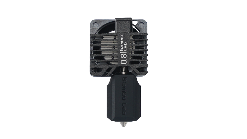 Hotend Completo X1 Carbón con Boquilla 0.8mm de Acero Endurecido FAH003 Bambu Lab | Repuestos 3D 1