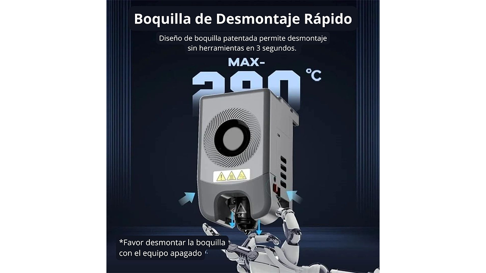 Hotend AD5M / AD5M Pro Boquilla 0.25mm Flashforge | Repuestos 3D 2