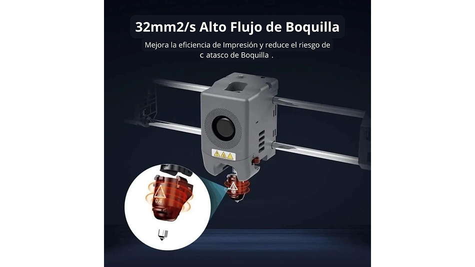 Hotend AD5M / AD5M Pro Boquilla Acero Endurecida 0.6mm Flashforge | Repuestos 3D 4
