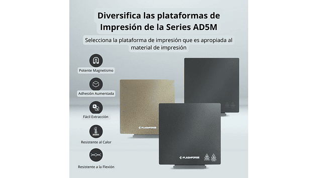 Pei AD5X Hoja con Revestimiento Flashforge | Repuestos 3D 4