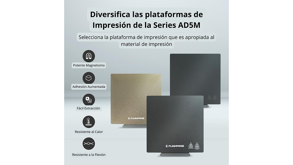 Pei AD5X Hoja con Revestimiento Flashforge | Repuestos 3D 4