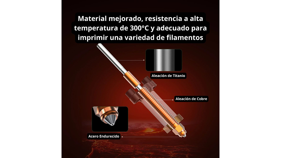 Kit Bloque Calentador Ceramico K2 Creality | Repuestos 3D 5