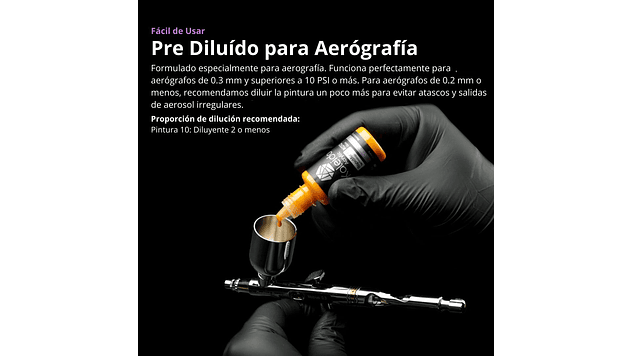 Pintura Acrílica Negra Primario Brillante Gloss 20ML K002  Kaleido | Para Aerógrafos 7