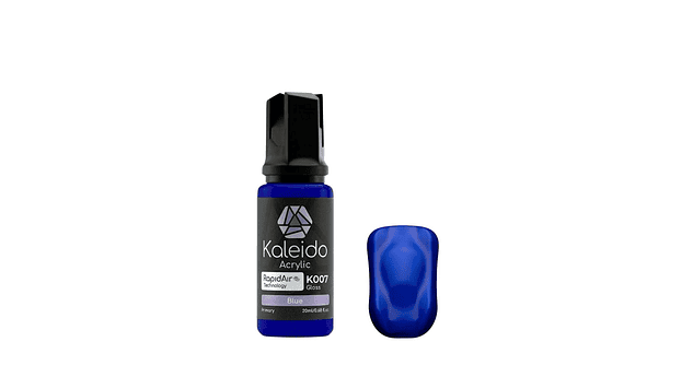 Pintura Acrílica Azul Primario Brillante Gloss 20ML K007 Kaleido | Para Aerógrafos 1