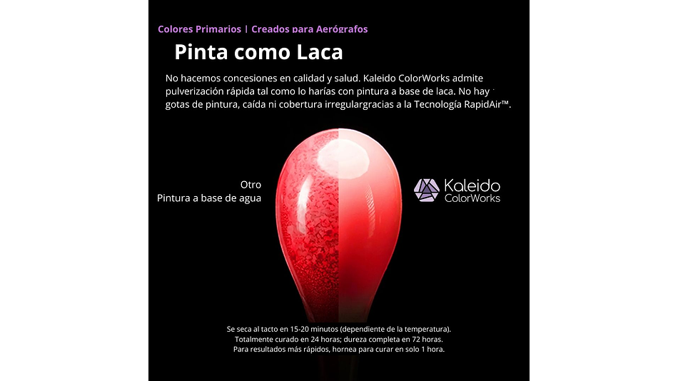 Pintura Acrílica Azul Primario Brillante Gloss 20ML K007 Kaleido | Para Aerógrafos 2