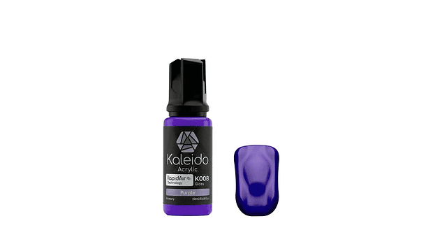 Pintura Acrílica Morada Primario Brillante Gloss 20ML K008 Kaleido | Para Aerógrafos 1