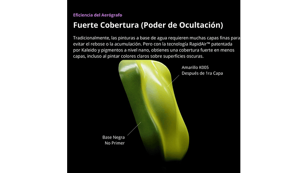 Pintura Acrílica Morada Primario Brillante Gloss 20ML K008 Kaleido | Para Aerógrafos 3