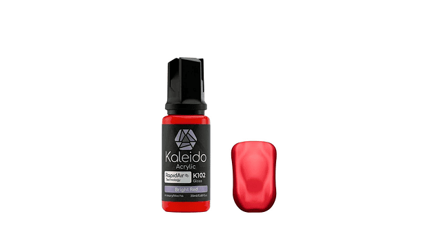 Pintura Acrílica Roja Brillante Gloss Mecha 20ML K102 Kaleido | Para Aerógrafos 1