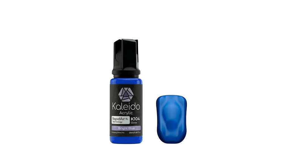 Pintura Acrílica Azul Brillante Gloss Mecha 20ML K104 Kaleido | Para Aerógrafos 1