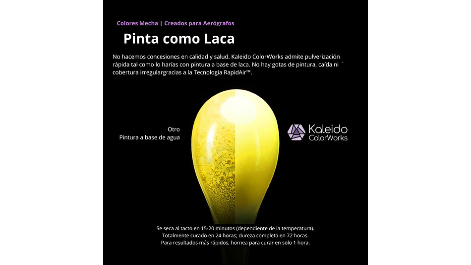 Pintura Acrílica Morada Magenta Brillante Gloss Mecha 20ML K107 Kaleido | Para Aerógrafos 2