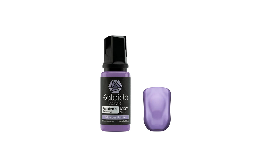 Pintura Acrílica Morada Magenta Brillante Gloss Mecha 20ML K107 Kaleido | Para Aerógrafos 1
