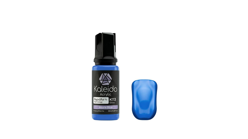 Pintura Acrílica Azul Claro Brillante Gloss Mecha 20ML K113 Kaleido | Para Aerógrafos 1