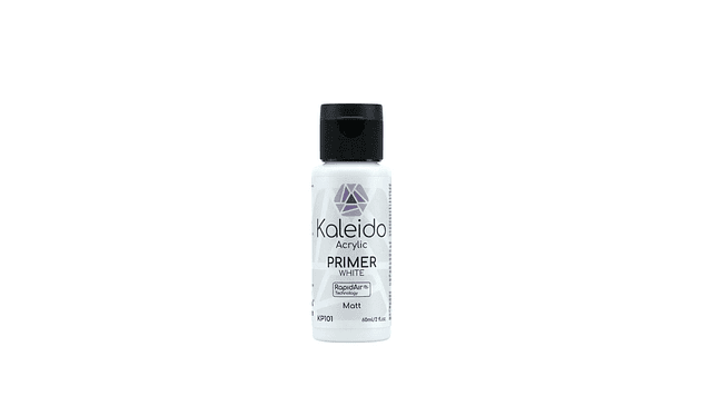 Pintura Acrílica Blanca Primer Mate Gloss 60ML KP101 Kaleido | Para Aerógrafos 1