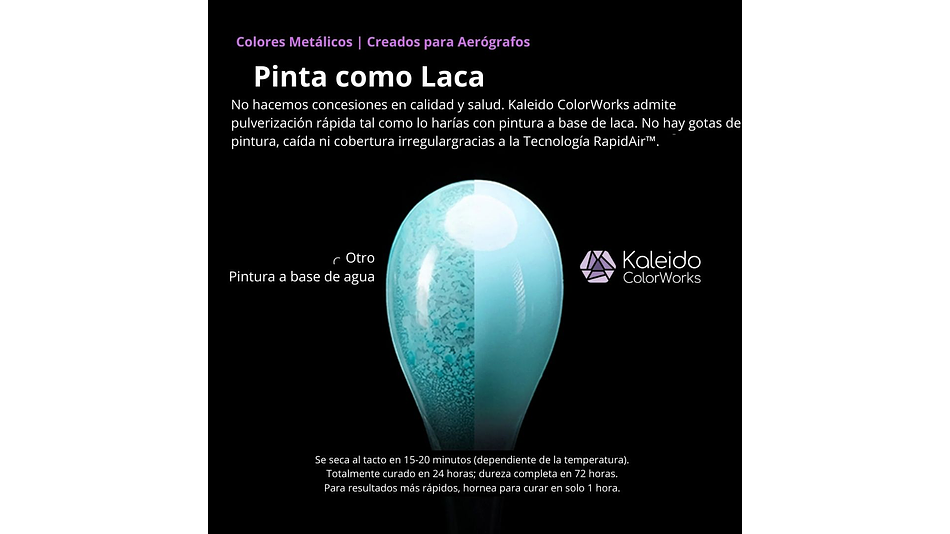 Pintura Acrílica Negro Cosmico Brillante Gloss Auto Perla 20ML Kaleido | Para Aerógrafos 3