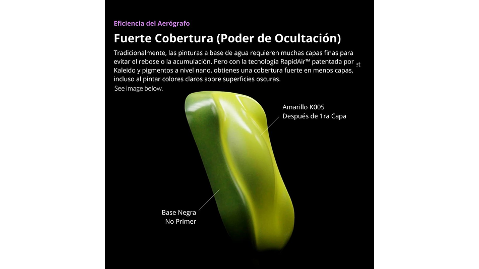 Pintura Acrílica Azul Espiritu Brillante Gloss Auto Perla 20ML Kaleido | Para Aerógrafos 2