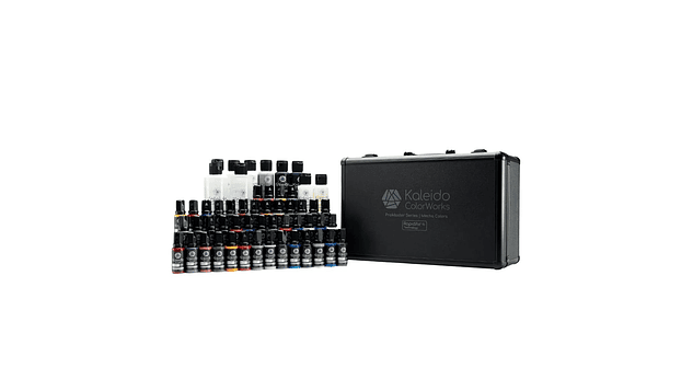 Pintura Acrílica Set Promaster 48 Colores Mecha, Más Disolvente y Limpiador 210ML Kaleido | Para Aerógrafos 1