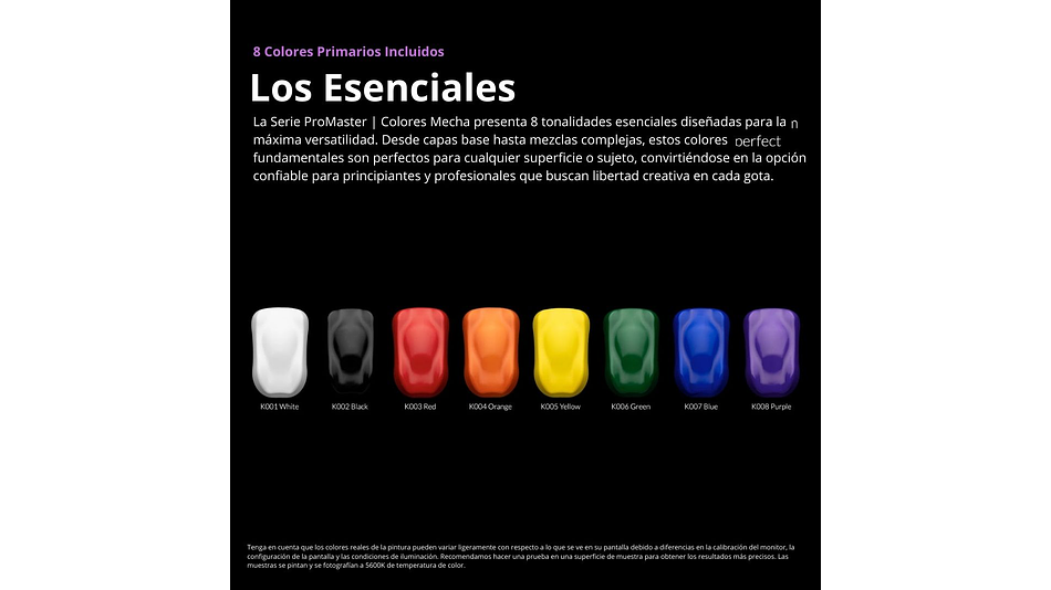 Pintura Acrílica Set Promaster 48 Colores Mecha, Más Disolvente y Limpiador 210ML Kaleido | Para Aerógrafos 5