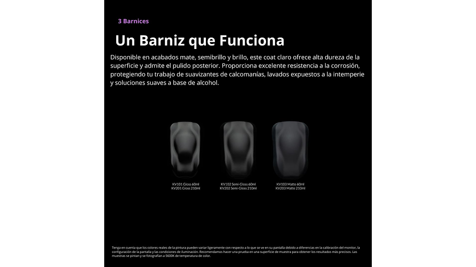 Barniz Acrílico Transparente Brillante 60ML KV101 Kaleido | Para Aerógrafos 8