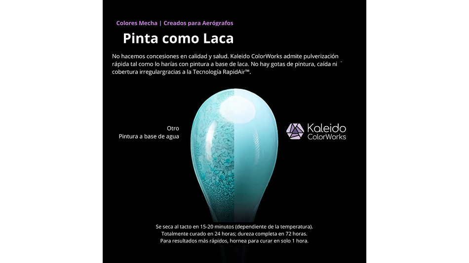 Pintura Acrílica Metál Oscuro o Bronce Cañon Metál Gloss 20ML KM002 Kaleido | Para Aerógrafos 2
