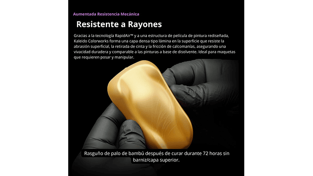 Pintura Acrílica Metál Oscuro o Bronce Cañon Metál Gloss 20ML KM002 Kaleido | Para Aerógrafos 6