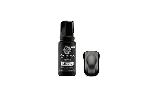 Pintura Acrílica Negro Zicronio Metál Gloss 20ML Kaleido | Para Aerógrafos 1