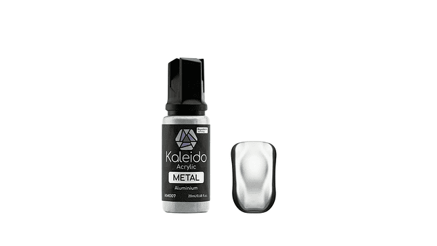 Pintura Acrílica Aluminio Metál Gloss 20ML KM007 Kaleido | Para Aerógrafos 1