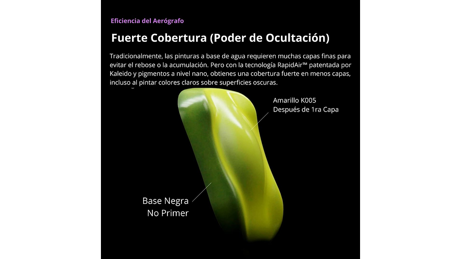 Pintura Acrílica Aluminio Metál Gloss 20ML KM007 Kaleido | Para Aerógrafos 5