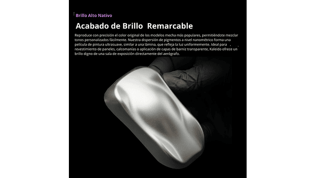 Pintura Acrílica Oro Brillante Metál Gloss 20ML KM012 Kaleido | Para Aerógrafos 2