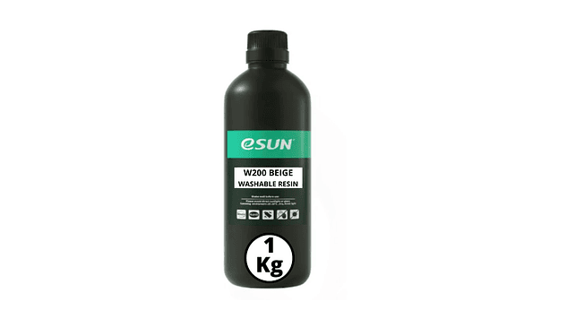 Resina W200 Lavable al Agua Beige para Impresoras 3D 1000g Esun | Resinas 1