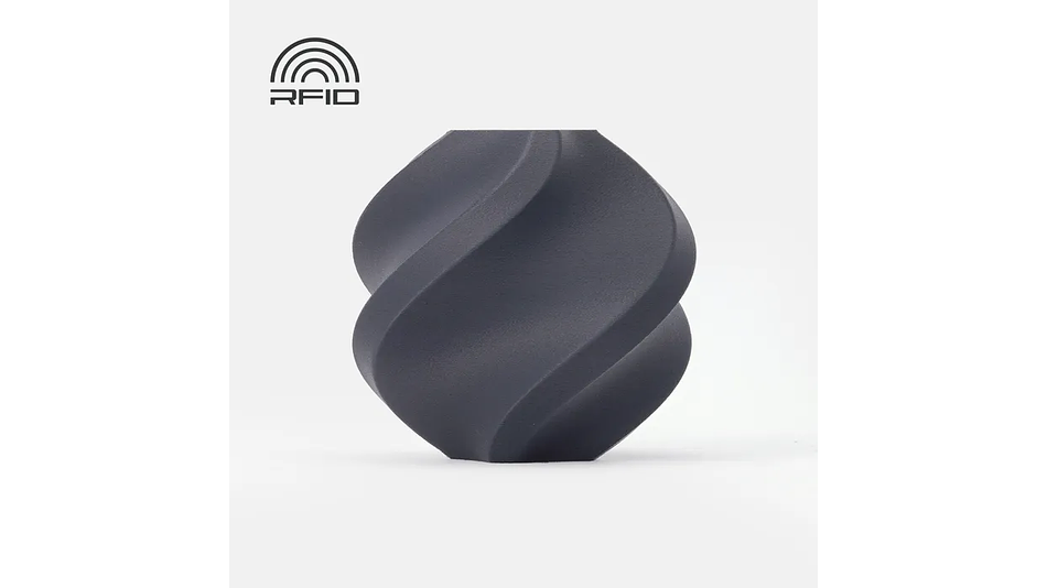 Filamento PLA Fibra de Carbono Gris Lava Refill 1kg Bambu Lab | Filamentos 1