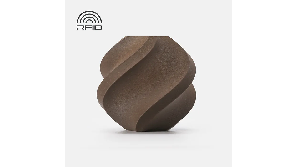 Filamento Pla Madera Nogal con Carrete Reutilizable 1kg Bambu Lab | Filamentos 1