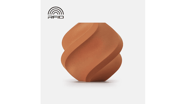 Filamento Pla Madera Arcilla Café con Carrete Reutilizable 1kg Bambu Lab | Filamentos 1