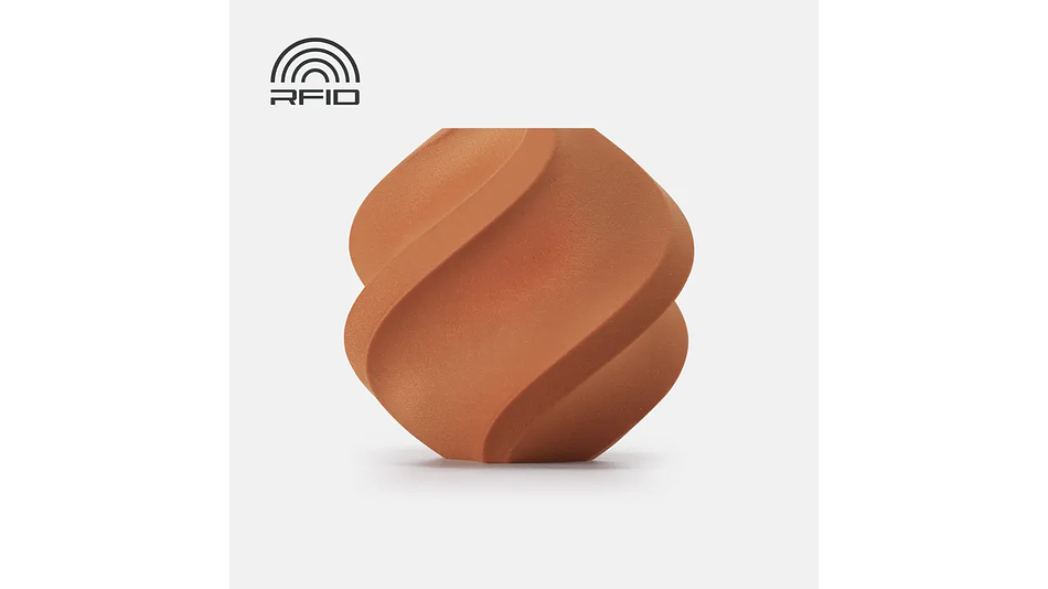 Filamento Pla Madera Arcilla Café con Carrete Reutilizable 1kg Bambu Lab | Filamentos 1