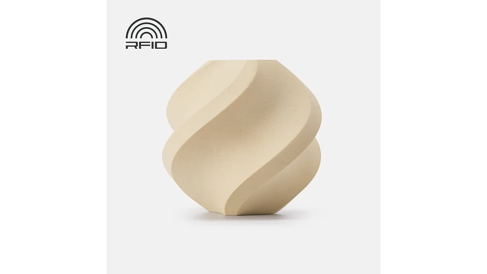 Filamento Pla Madera Roble Blanco con Carrete Reutilizable 1kg Bambu Lab | Filamentos 1