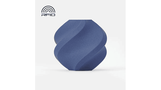 Filamento PLA Fibra de Carbono Azul Jeans Carrete Reutilizable 1kg Bambu Lab | Filamentos 1