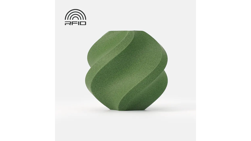 Filamento PLA Fibra de Carbono Verde Matcha Carrete Reutilizable 1kg Bambu Lab | Filamentos 1