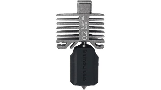 Hotend de Acero Endurecido 0.2mm para P1P, P1S y X1C FAH004-N-1 BAMBU LAB | Repuestos 3D 1