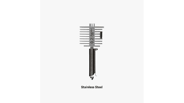 Hotend de Acero Endurecido 0.2mm para A1 y A1 Mini FAH018 BAMBU LAB | Repuestos 3D 1