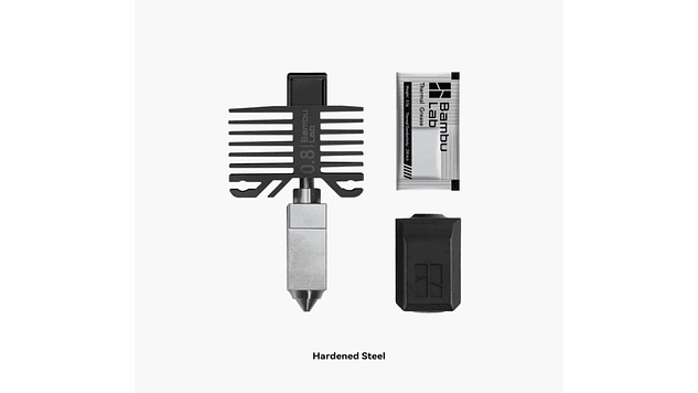 Hotend Alto Flujo de Acero Endurecido 0,8mm H2D Pro, H2S, H2D, P2S FAH065 BAMBU LAB | Repuestos 3D 1