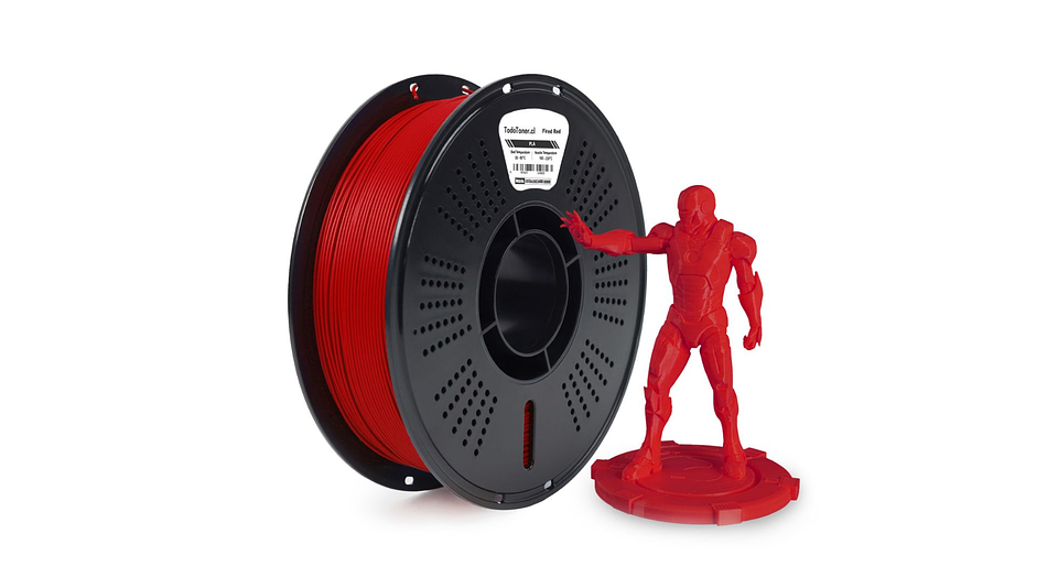 Filamento Pla Rojo Fuego TODOTONER.CL | FILAMENTOS 2
