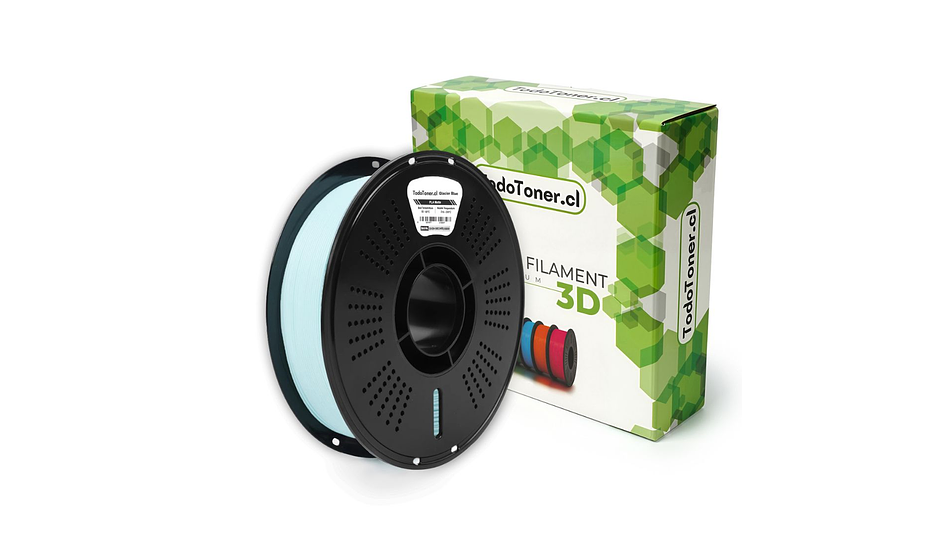 Filamento Pla Mate Azul Glacial TODOTONER.CL | FILAMENTOS 3