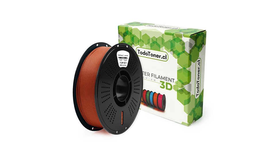 Filamento Pla Marmol Rojo Ladrillo TODOTONER.CL | FILAMENTOS 3