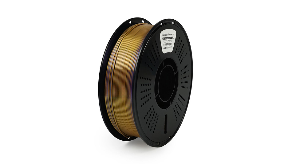 Filamento Seda Tricolor Dorado Cobre Morado TODOTONER.CL | FILAMENTOS 2